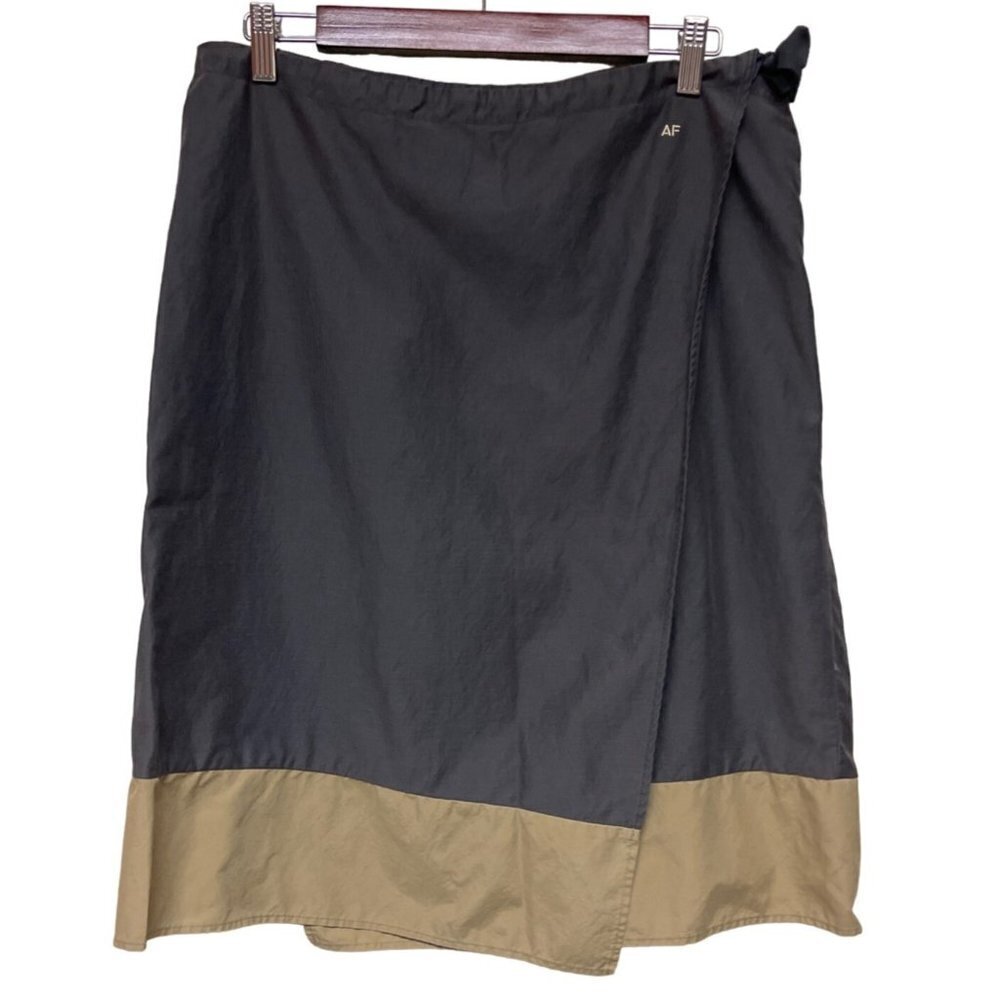 Abercrombie & Fitch Brown Wrap Colorblock Skirt Women's Size 10